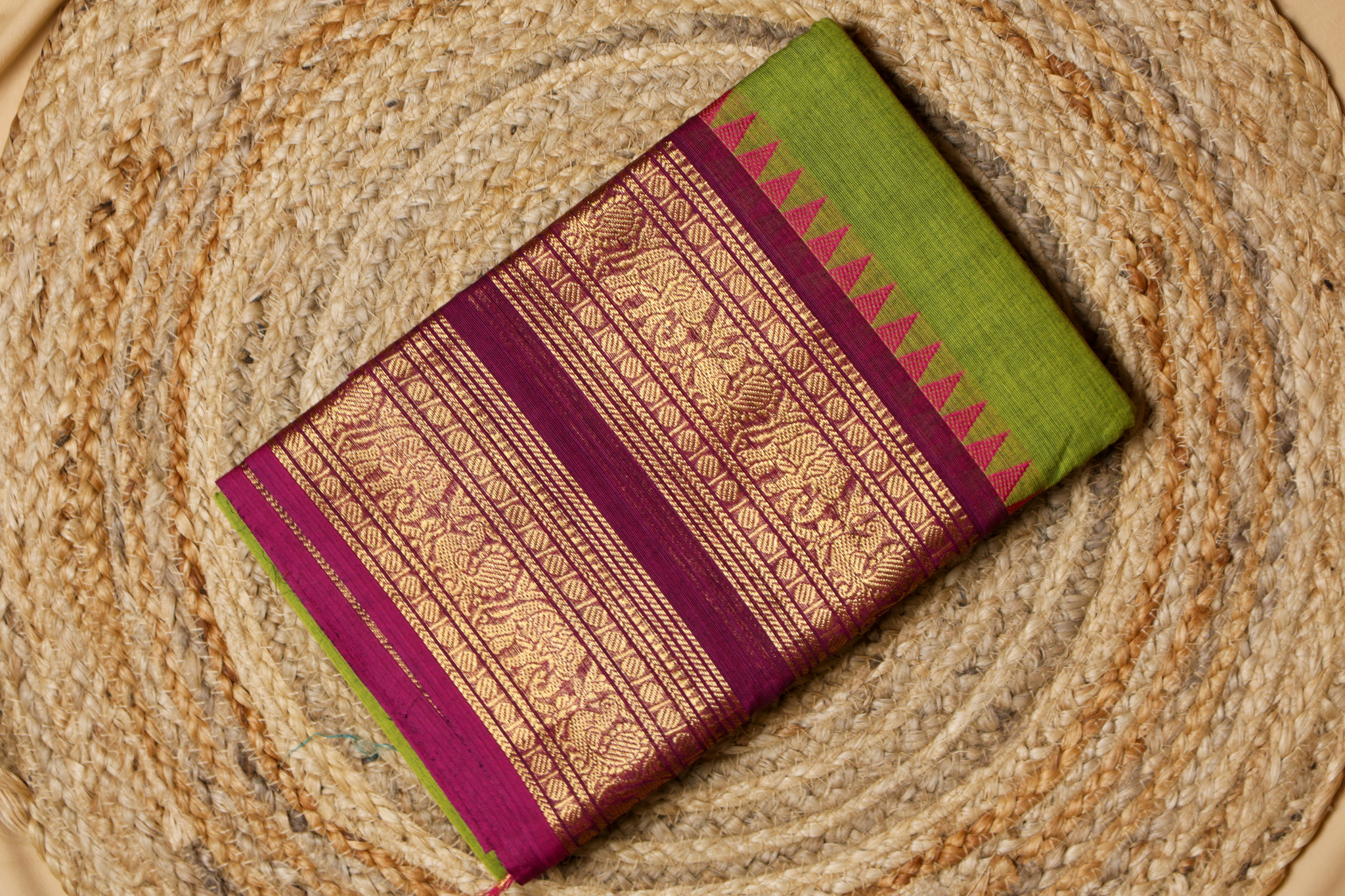 Leaf Green & Magenta